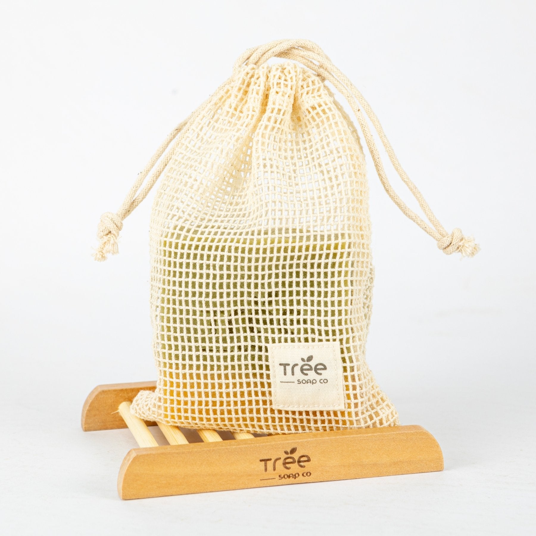 Cotton Mesh Soap Bag